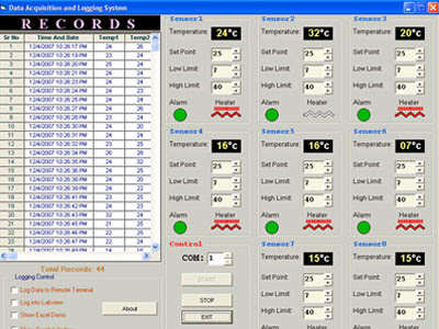 Data Acquisition & Logging System Using AT89c51