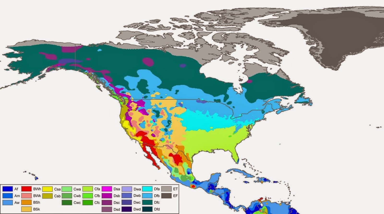 Map Of United States Climate Zonesmap United States Climate maps United States and Canada climate regions.