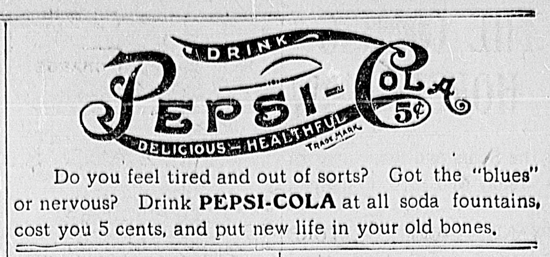 Pepsi-Cola ad 1903