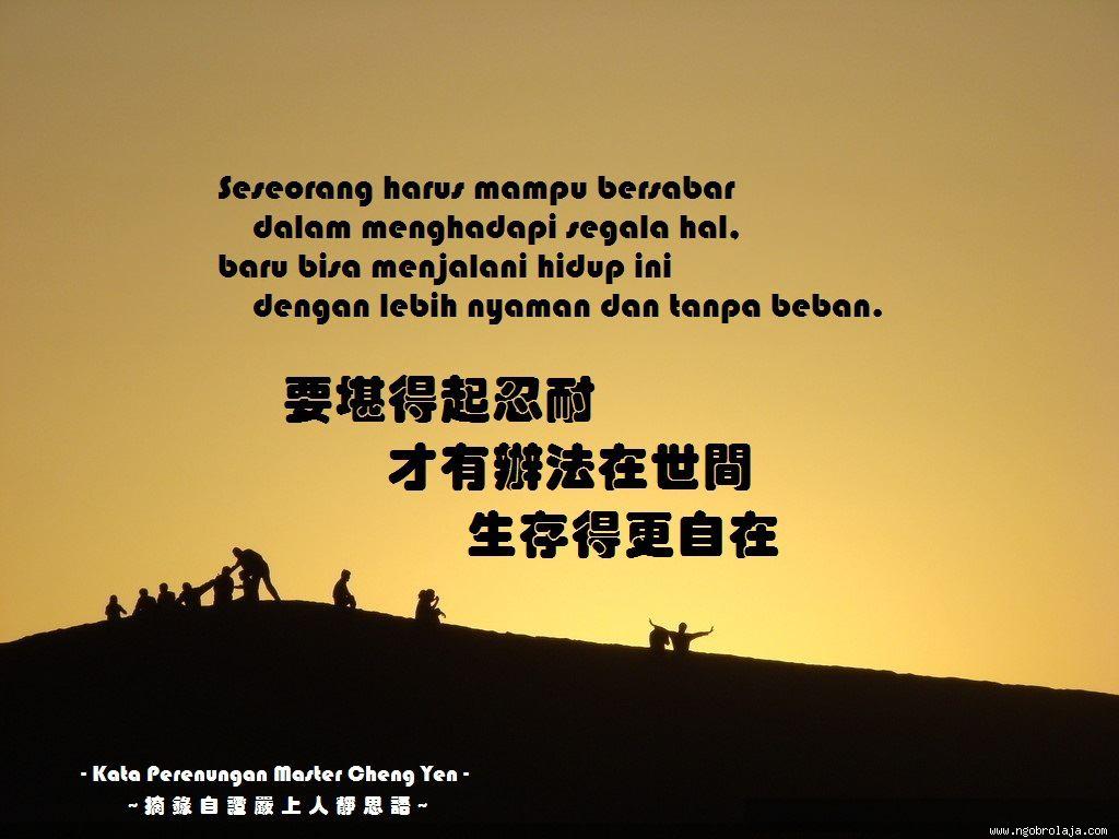 Kata2 Perenungan Master Cheng Yen Kisah Motivasi Hidup