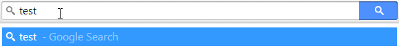 Chrome 33 Go button in Omnibox for searches
