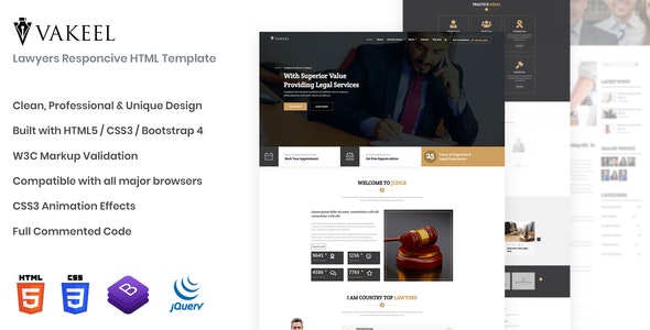 Lawyers Website Template 