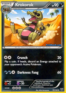 Krokorok Pokemon X and Y Card