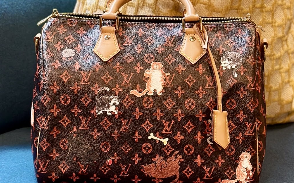 Preloved Limited Edition Louis Vuitton Grace Coddington Cat Bag