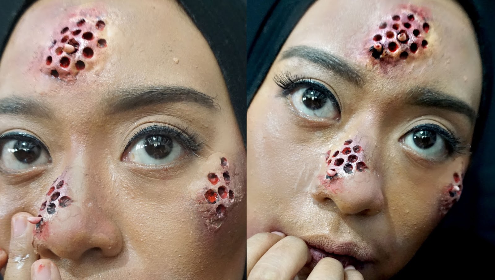 Ini Vindy Yang Ajaib Trypophobia SFX Makeup Tutorial By Inivindy