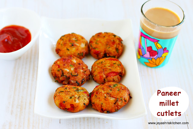 Paneer millet- cutlets