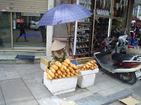 Outdoor market in Vietnam