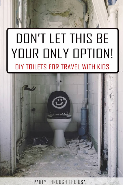 Travel potty options for family road trips to avoid bathroom emergencies.  Great for special needs kids too!