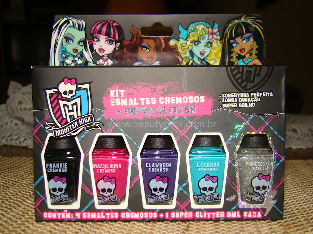 Resenha esmaltes cremosos Monster High