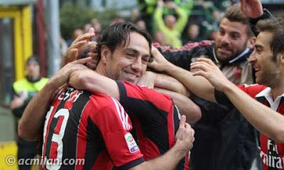 Foto  Selebrasi Gol Terakhir dan Perpisahan Inzaghi Untuk Milan