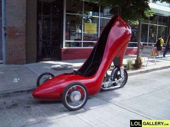 funny cars. funny shoes