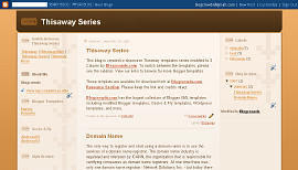 Thisaway - 3 colom blogger beta template
