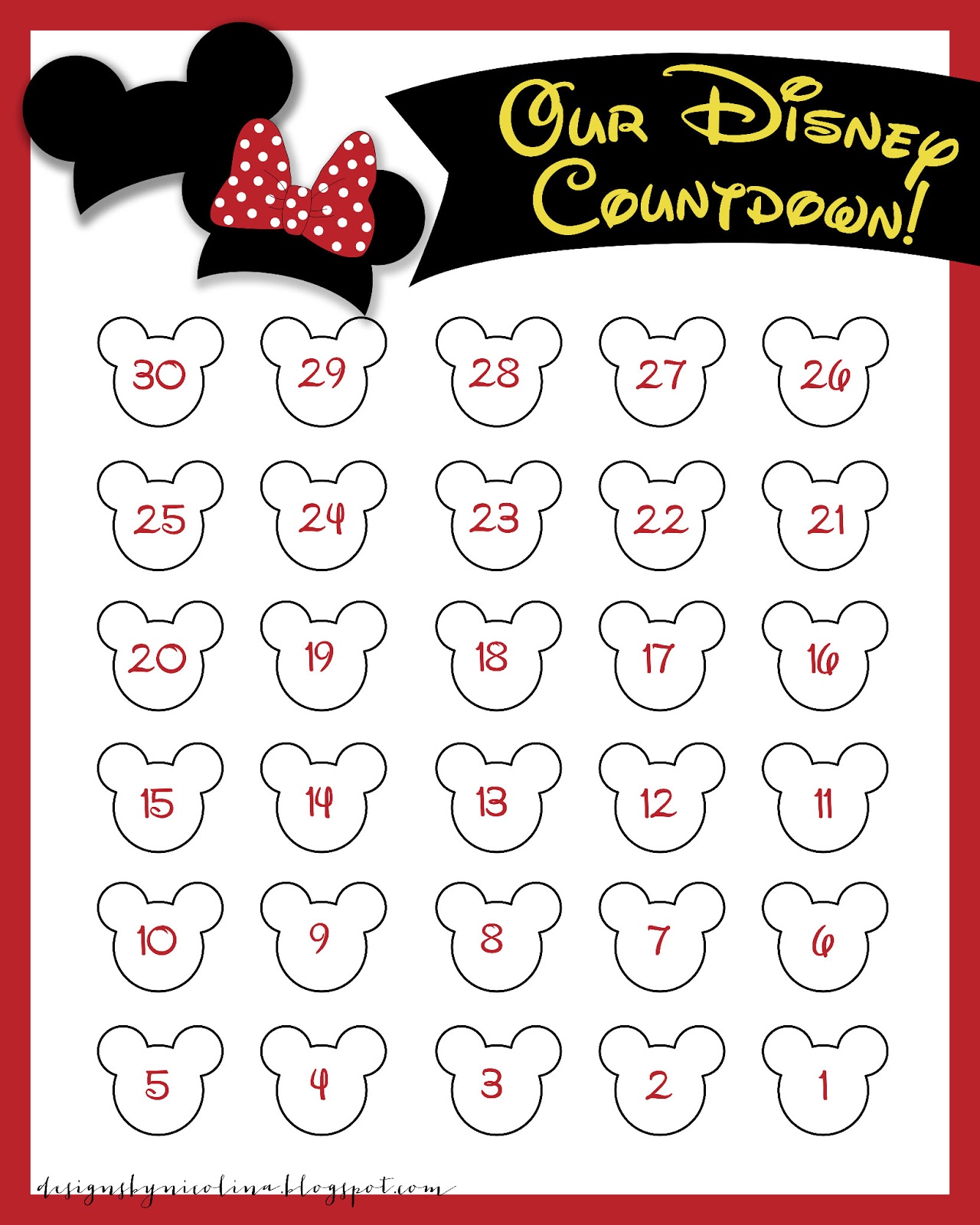 Search Results For “Countdown Calendar Printable