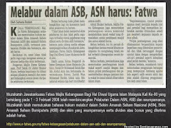 Fatwa Keharusan, Hukum Pelaburan ASN Dan ASB