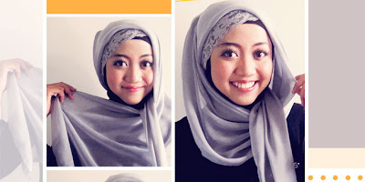 Cara Memakai Jilbab Paris Simple