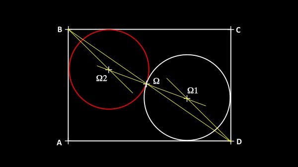 Des cercles inscrits dans un rectangle