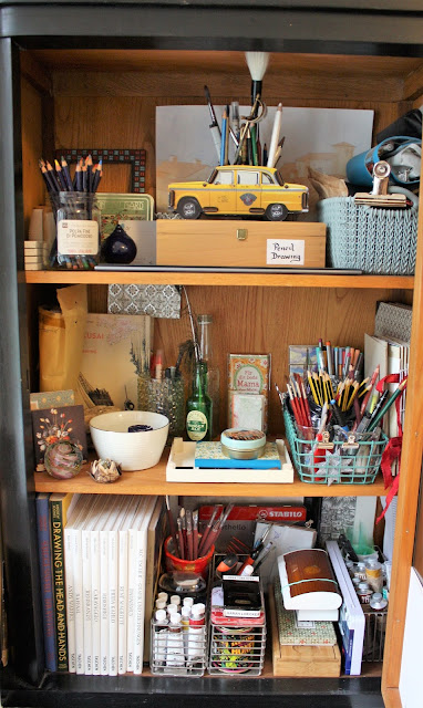 art supply organization, Sarah Loecker Art, art supplies, art storage