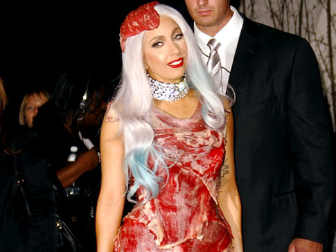 lady gaga in meat costume. The Lady Gaga Meat Costume. Maybe it&squot;s because she knew that generic "Lady