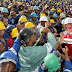 Ex-presidente Lula visita obras do Maracanã.