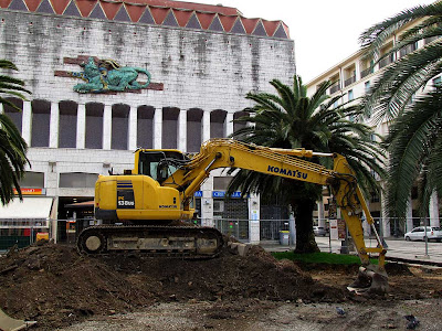 Works, Town Hall square, Livorno