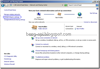 change adapter setting