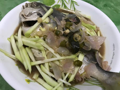 MASAK MASAK: Resipi Bawal Emas Stim Air Asam  MOH KITE
