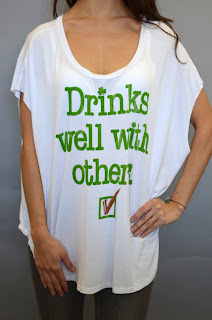 drinks well with others saint patrick's day t-shirt