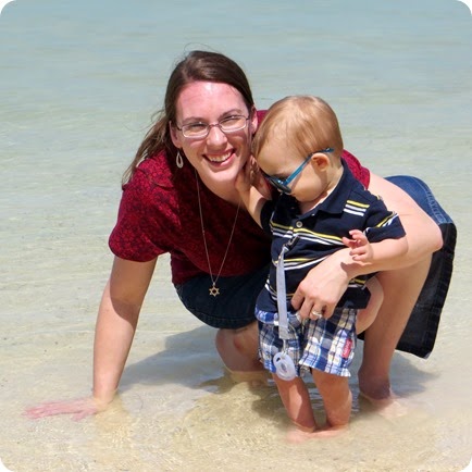 Nehemiah's First Beach Experience