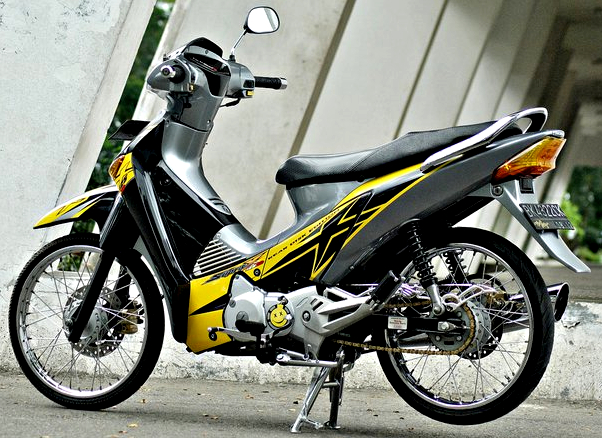 OtoEddy s Modified MODIFIKASI STRIPING STANDAR SUPRA X 125