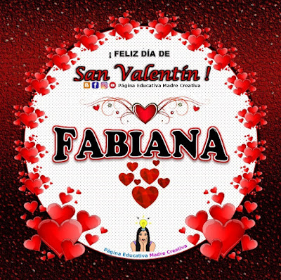 Feliz Día de San Valentín - Nombre Fabiana