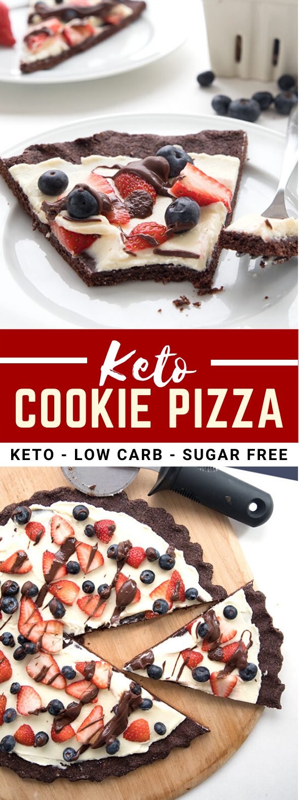 KETO COOKIE PIZZA #healthydessert #lowcarb