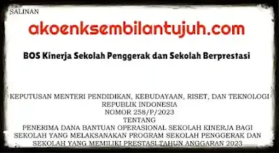 Daftar Penerima Dana BOS Kinerja