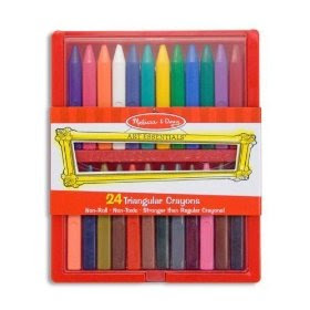 Pre-kindergarten toys - Melissa & Doug Triangular Crayon Set (24 pc)