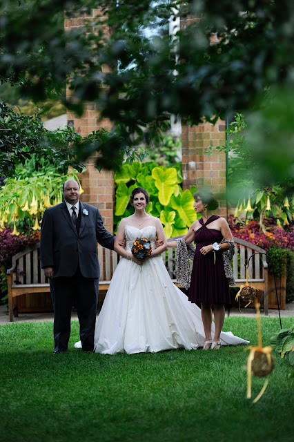 Toledo zoo wedding ceremony formal gardens