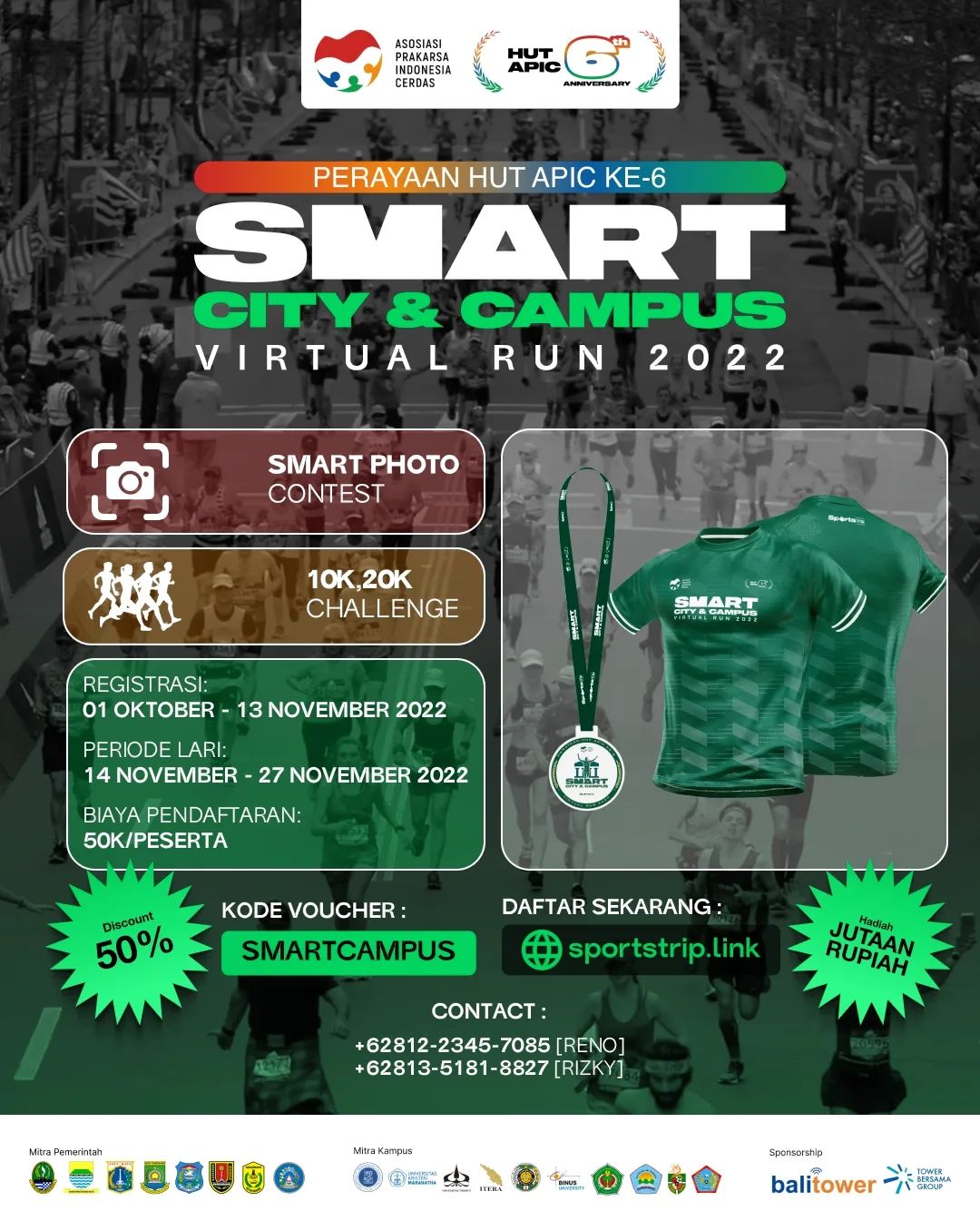 🔍 Smart City & Campus Virtual Run • 2022 👟 Smart City & Campus Virtual Run • 2022