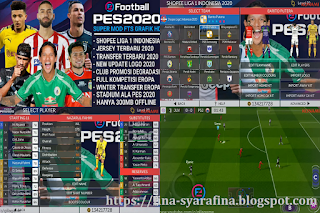 FTS Mod PES 2020 Gila Game Shopee Liga 1 & Full Liga Eropa