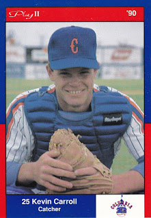 Kevin Carroll 1990 Columbia Mets card