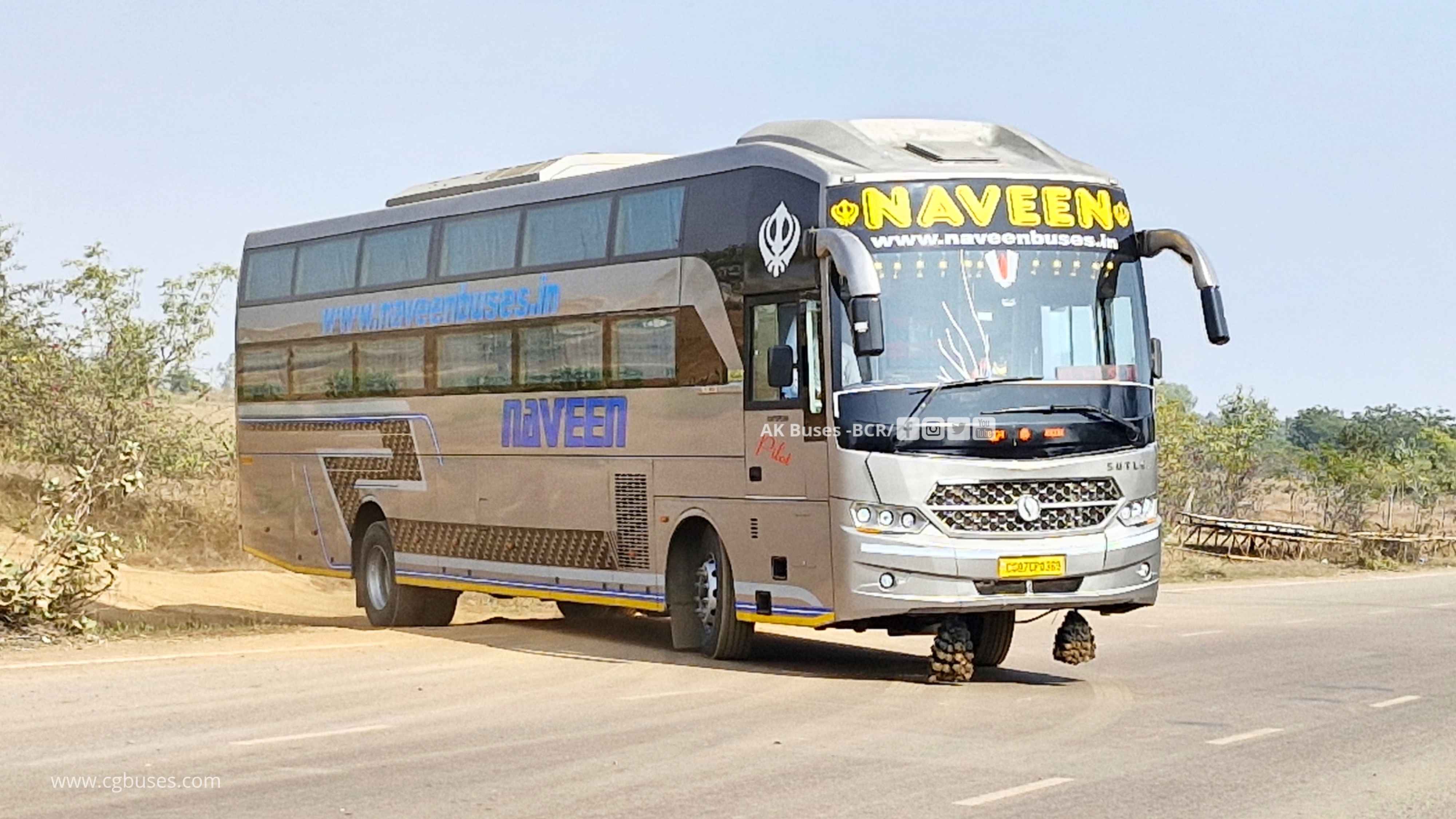 naveen travels sotlej s 1800 bus