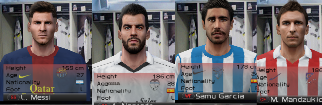 Pack Face dan Hair liga BBVA Pes 6 2015