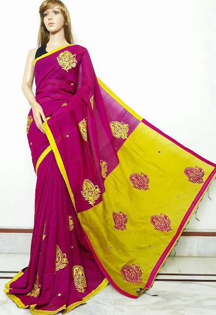 Kachis on handloom cotton silk 