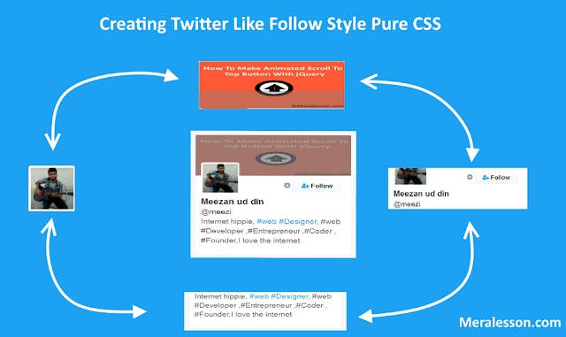 Creating Twitter Like Follow Style Button With Pure CSS