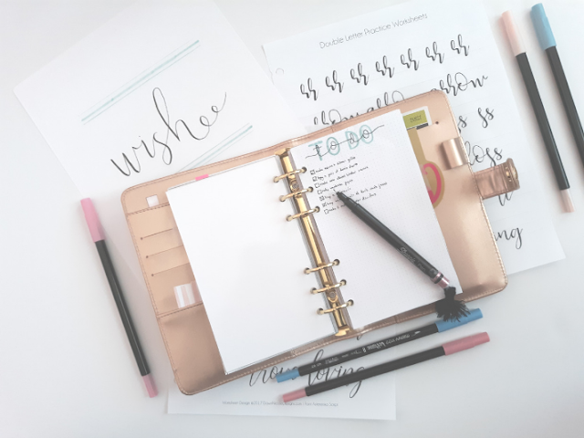 How to Use Hand Lettering in Your Planner