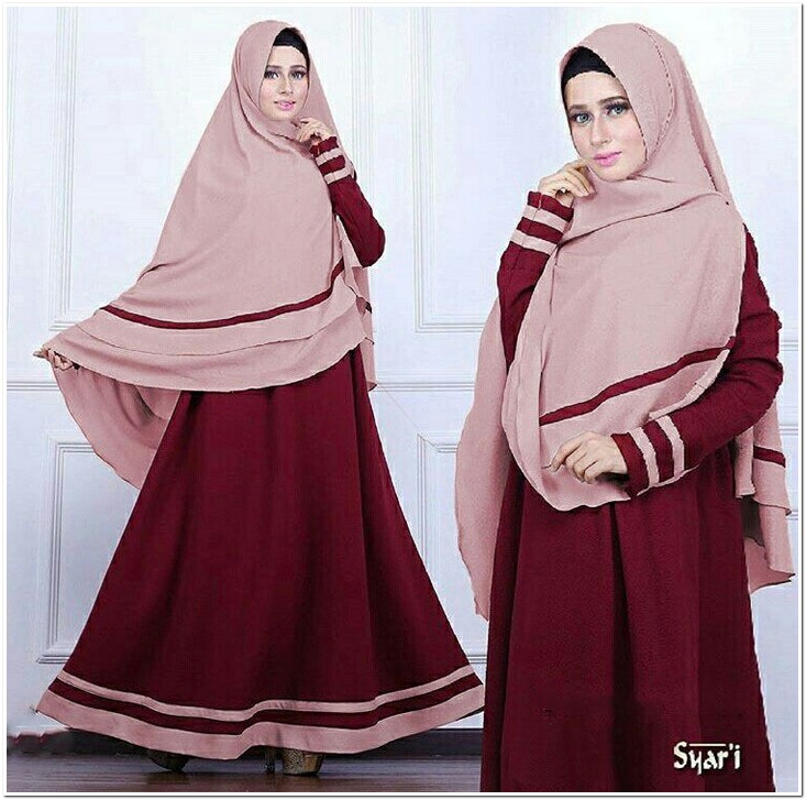 20+ Baju Gamis Polos Modern, Ide Terkini!