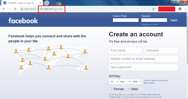 facebook phishing