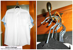 Ironed shirts ready to be put away 