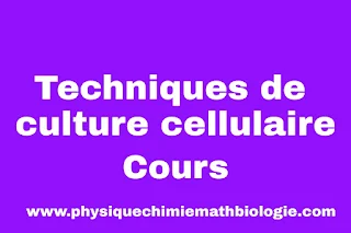 Cours de Techniques de Culture cellulaire PDF