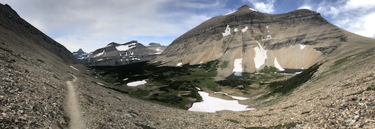 Panorama just below Siyeh Pass