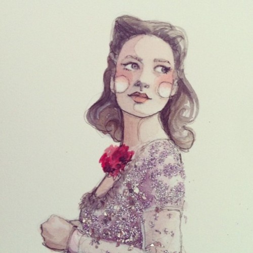 Beautiful fashion illustration by Katie Rodgers