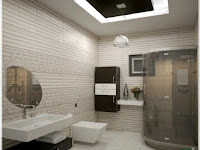 Modern Bathroom with trendy utilities