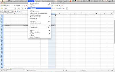 Libreoffice calc